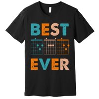 Musician Guitarist Best Dad Ever Father's Day Premium T-Shirt