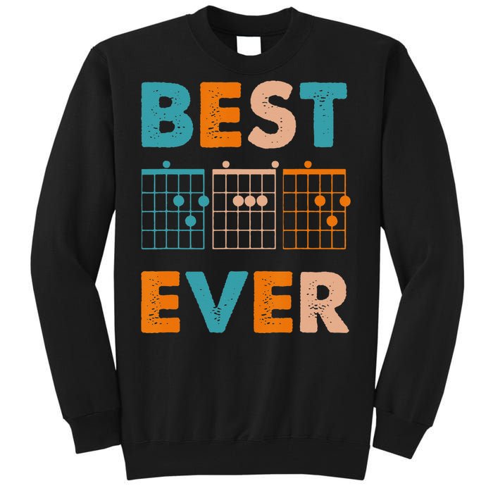 Musician Guitarist Best Dad Ever Father's Day Tall Sweatshirt