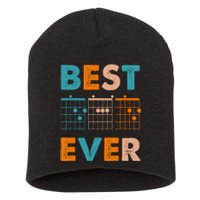 Musician Guitarist Best Dad Ever Father's Day Short Acrylic Beanie