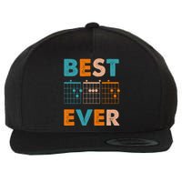 Musician Guitarist Best Dad Ever Father's Day Wool Snapback Cap