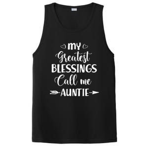 My Greatest Blessings Call Me Auntie Funny Mother Cool Gift PosiCharge Competitor Tank