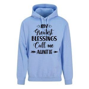 My Greatest Blessings Call Me Auntie Funny Mother Cool Gift Unisex Surf Hoodie