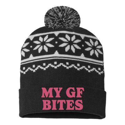 My Gf Bites USA-Made Snowflake Beanie