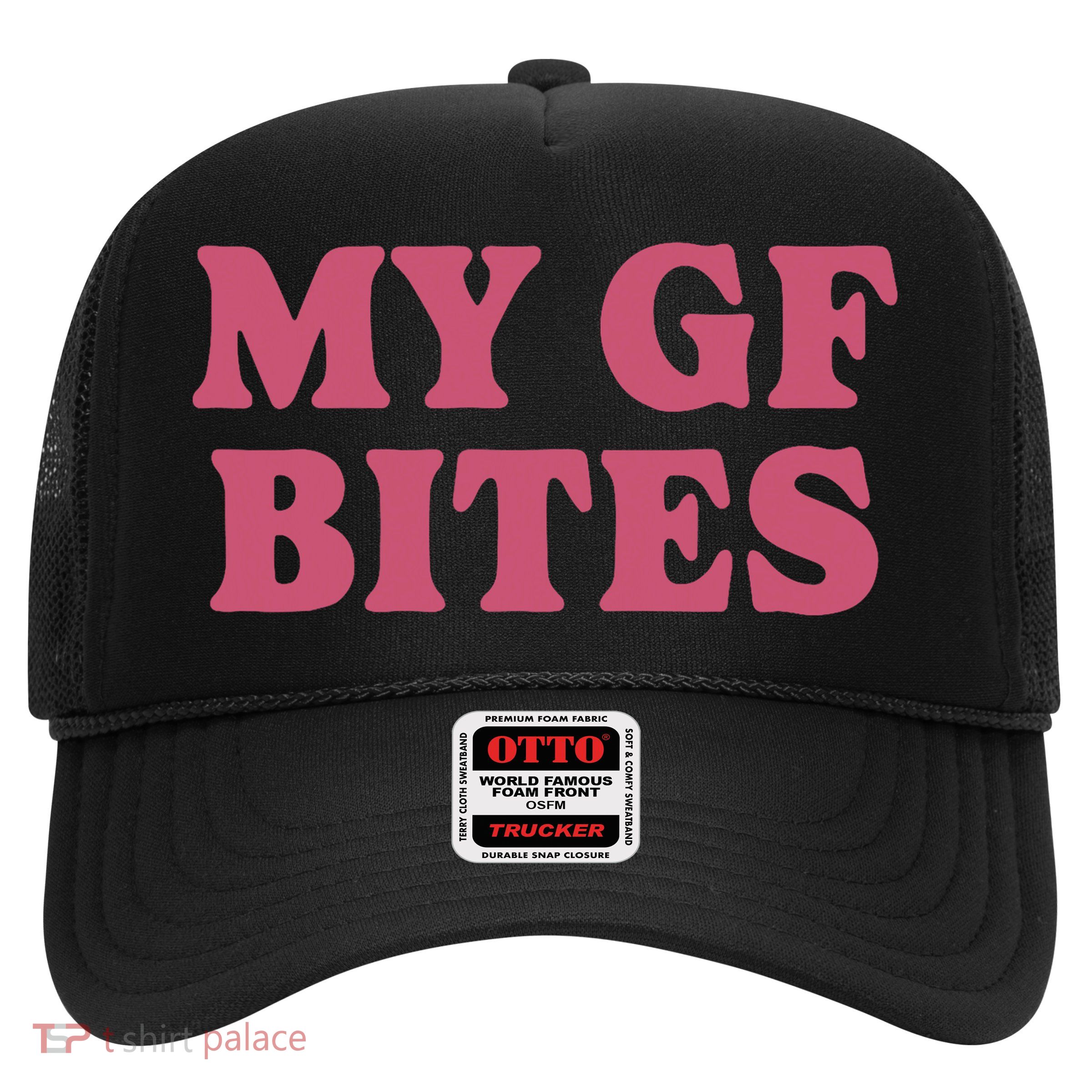 My Gf Bites Trucker Hat