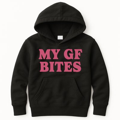 My Gf Bites Kids Hoodie