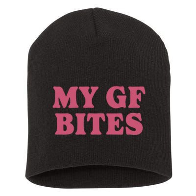 My Gf Bites Short Acrylic Beanie