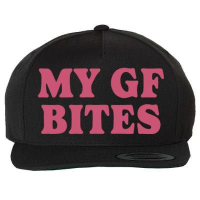 My Gf Bites Wool Snapback Cap