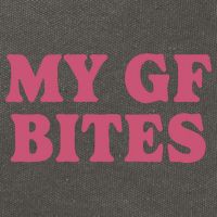 My Gf Bites Cotton Canvas Backpack