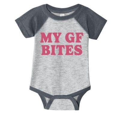 My Gf Bites Infant Baby Jersey Bodysuit