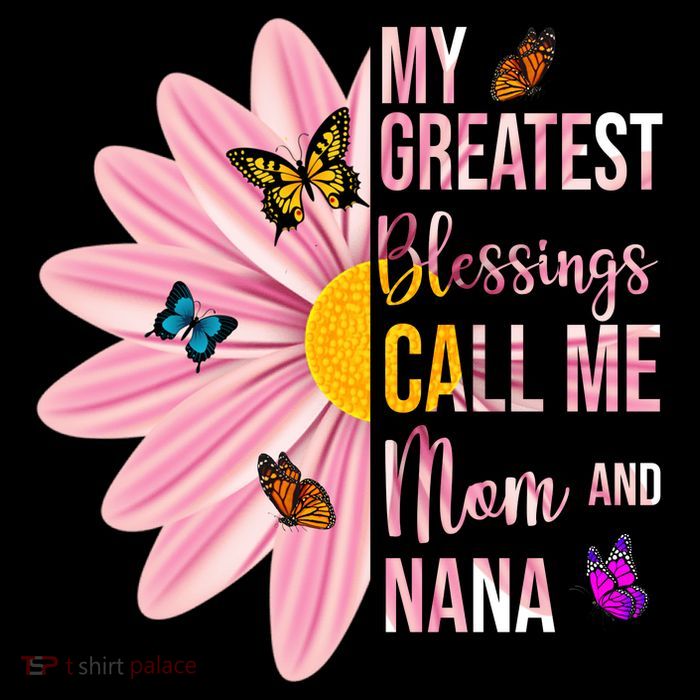 My Greatest Blessings Call Me Mom And Nana Butterfly Drawstring Bag