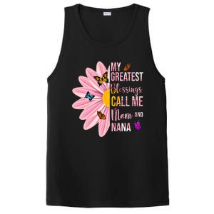 My Greatest Blessings Call Me Mom And Nana Butterfly PosiCharge Competitor Tank