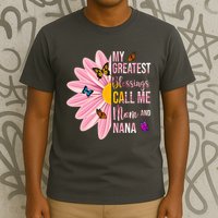 My Greatest Blessings Call Me Mom And Nana Butterfly T-Shirt