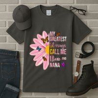 My Greatest Blessings Call Me Mom And Nana Butterfly Tall T-Shirt