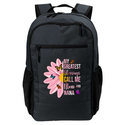 My Greatest Blessings Call Me Mom And Nana Butterfly Backpack