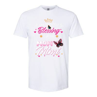 My Greatest Blessing Call Me Mom And Mimi Gift Softstyle CVC T-Shirt