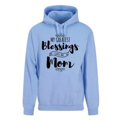 My Greatest Blessings Call Me Mom Adorable Mother's Day Gift Unisex Surf Hoodie