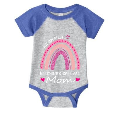 My Greatest Blessings Call Me Mom Meaningful Gift Infant Baby Jersey Bodysuit