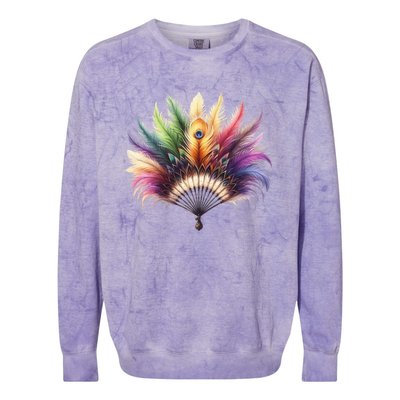 Mardi Gras Celebration Colorblast Crewneck Sweatshirt