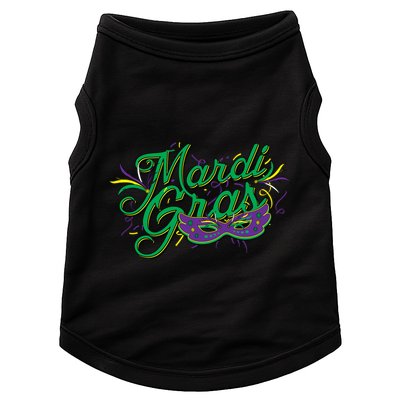 Mardi Gras Celebration Logo Doggie Tank