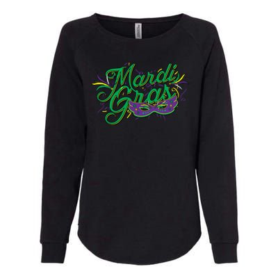 Mardi Gras Celebration Logo Womens California Wash Sweatshirt