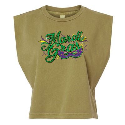 Mardi Gras Celebration Logo Garment-Dyed Women's Muscle Tee