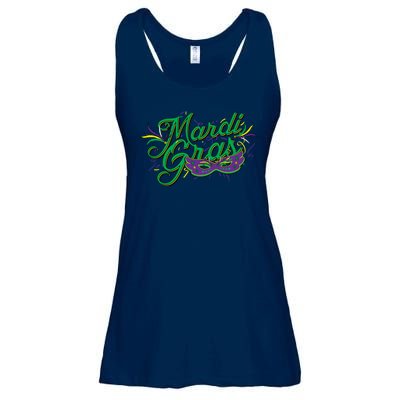 Mardi Gras Celebration Logo Ladies Essential Flowy Tank