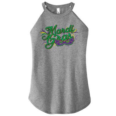 Mardi Gras Celebration Logo Women’s Perfect Tri Rocker Tank