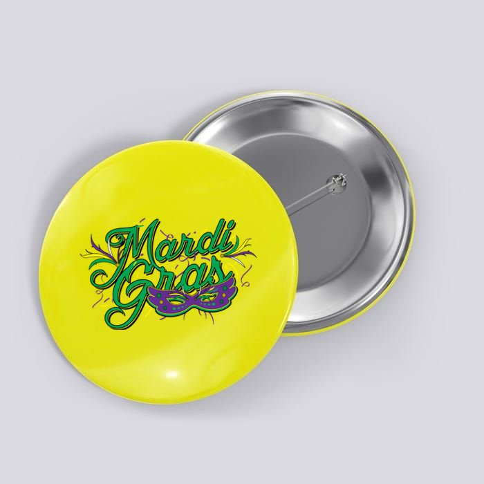 Mardi Gras Celebration Logo Button