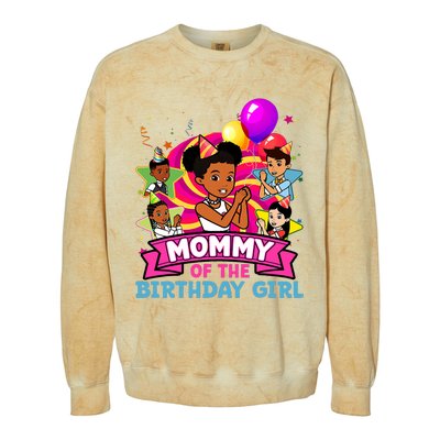 Mommy Gracies Corner Birthday Dolls Cute Party Colorblast Crewneck Sweatshirt