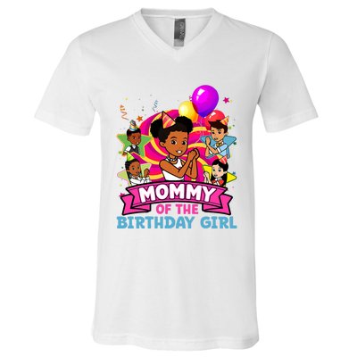 Mommy Gracies Corner Birthday Dolls Cute Party V-Neck T-Shirt