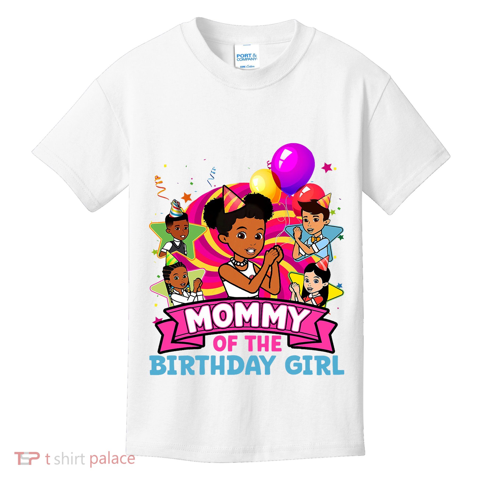 Mommy Gracies Corner Birthday Dolls Cute Party Kids T-Shirt