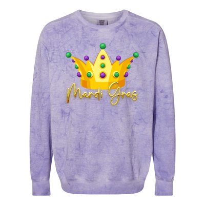 Mardi Gras Crown Celebration Colorblast Crewneck Sweatshirt