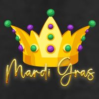 Mardi Gras Crown Celebration Cool Comfort Performance Bucket Hat