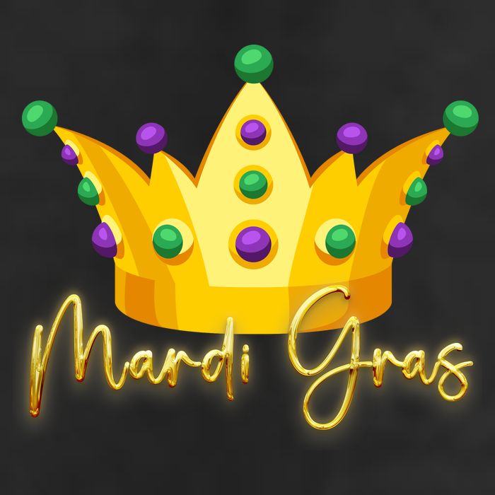 Mardi Gras Crown Celebration Cool Comfort Performance Bucket Hat