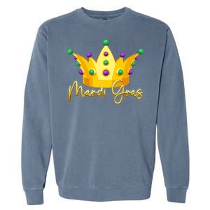 Mardi Gras Crown Celebration Garment-Dyed Sweatshirt