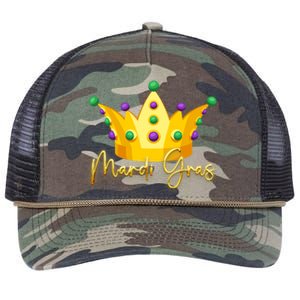 Mardi Gras Crown Celebration Retro Rope Trucker Hat Cap