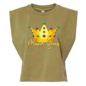 Mardi Gras Crown Celebration Garment-Dyed Women's Muscle Tee