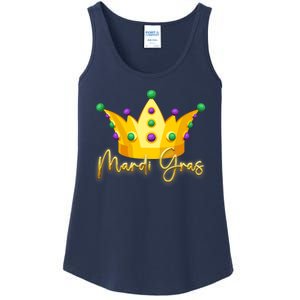 Mardi Gras Crown Celebration Ladies Essential Tank