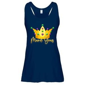 Mardi Gras Crown Celebration Ladies Essential Flowy Tank