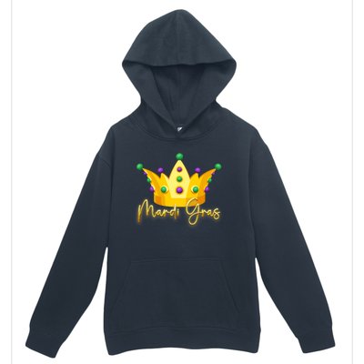 Mardi Gras Crown Celebration Urban Pullover Hoodie