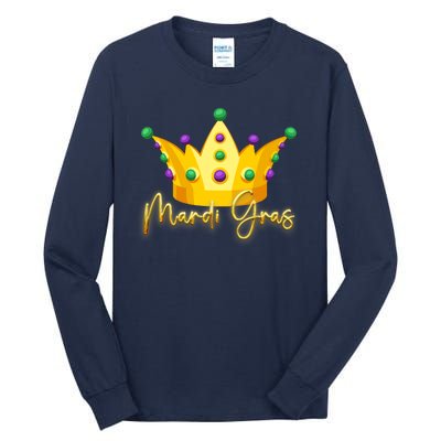 Mardi Gras Crown Celebration Tall Long Sleeve T-Shirt