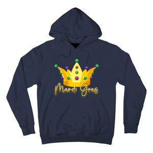 Mardi Gras Crown Celebration Tall Hoodie