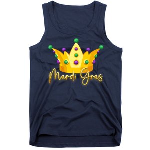 Mardi Gras Crown Celebration Tank Top