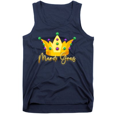 Mardi Gras Crown Celebration Tank Top