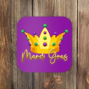 Mardi Gras Crown Celebration Coaster