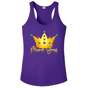 Mardi Gras Crown Celebration Ladies PosiCharge Competitor Racerback Tank