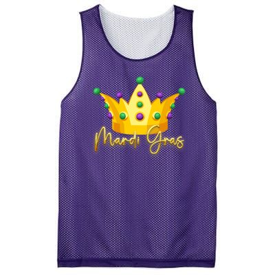 Mardi Gras Crown Celebration Mesh Reversible Basketball Jersey Tank