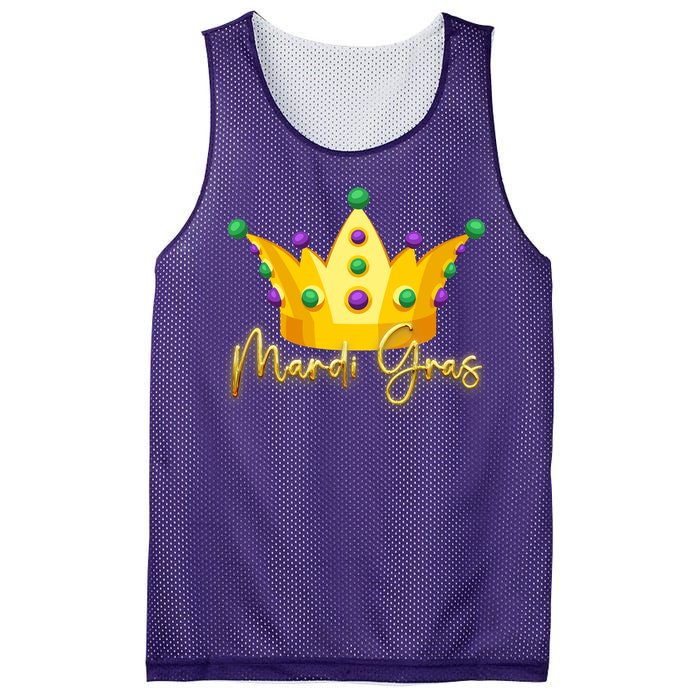 Mardi Gras Crown Celebration Mesh Reversible Basketball Jersey Tank