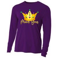 Mardi Gras Crown Celebration Cooling Performance Long Sleeve Crew