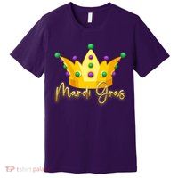 Mardi Gras Crown Celebration Premium T-Shirt